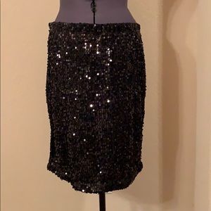 Sequin tube skirt